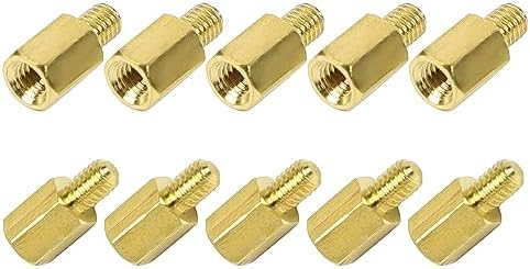 Afstandhouders & Steunstukken | 10 Stuks M3 6+4Mm Hex Standoff Spacer Mannelijk Naar Vrouwelijk Messing Draad Standoff Spacer Hexagonale Ruimtes & Standoffs Voor PC PCB Moederbord Afstandhouders & Steunstukken Afstandhouders & Steunstukken