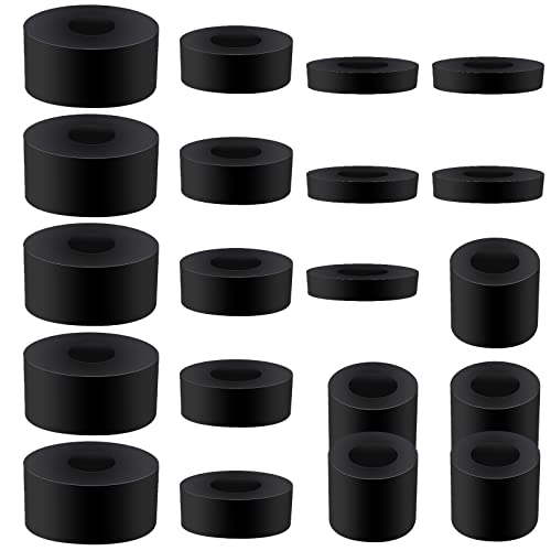 Afstandhouders & Steunstukken | 2-pack dikke rubberen ringen ronde rubberen afstandhouders, 4 maten rubberen bushings zwarte rubberen afstandhouders platte ringen Afstandhouders & Steunstukken Afstandhouders & Steunstukken