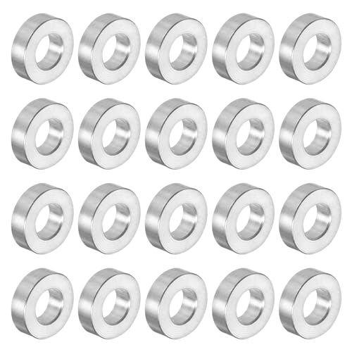 Afstandhouders & Steunstukken | 20 Stuks Aluminium Spacer 5Mm Bore 10Mm Od, 3Mm Lengte Schroef Standoffs Bushing Effen Afwerking Ronde Spacer Voor M5 Schroeven, Bouten En Stangen Afstandhouders & Steunstukken Afstandhouders & Steunstukken