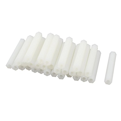 Afstandhouders & Steunstukken | 40Mm M3 Vrouwelijke Draad Witte Nylon PCB Spacer Hex Standoff Pilaren 30 Stuks Afstandhouders & Steunstukken Afstandhouders & Steunstukken