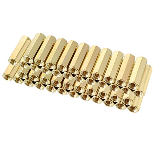 Afstandhouders & Steunstukken | 50 stuks messing rechte PCB-pilaren vrouwelijke schroefdraad hex standoff spacer M3X5X17 mm Afstandhouders & Steunstukken Afstandhouders & Steunstukken