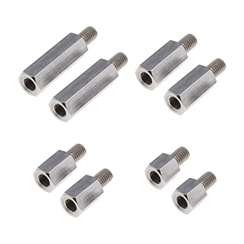 Afstandhouders & Steunstukken | 8 Stuks Enkele Kop Stud Hex Standoff Spacers Mannelijke Naar Vrouwelijke Draad 10Mm 15Mm 20Mm 30Mm M6 X M6 Voor PCB Hexagonale Bevestigingsmiddelen Hardware Accessoires RVS Afstandhouders & Steunstukken Afstandhouders & Steunstukken