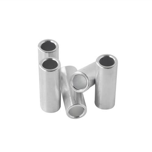 Afstandhouders & Steunstukken | Aluminium Afstandhouder 3/8″ Od X 1/4″ Id, Ronde Afstandhouder, Ongetapste Steun, Bushing, Effen Afwerking, Geschikt voor Schroeven en Bouten 1/4″ of M6 (1″ Lengte, 25 Stuks) Afstandhouders & Steunstukken Afstandhouders & Steunstukken