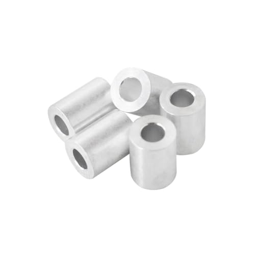 Afstandhouders & Steunstukken | Aluminium afstandhouder 3/8″ Od X 3/16″ Id, ronde afstandhouder, ongedraaide afstandhouder, bushings, plain finish, geschikt voor schroeven en bouten #10 of M4 (1/2″ lengte, 10-pack) Afstandhouders & Steunstukken Afstandhouders & Steunstukken