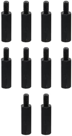 Afstandhouders & Steunstukken | M3×15+6Mm Male-Vrouwelijke Hex Spacer Standoff Aluminium Legering Hex PCB Standoffs 10 Stuks Zwarte Circuitbord Standoffs Voor Moederbord, Pc, Drone Quadcopter Afstandhouders & Steunstukken Afstandhouders & Steunstukken