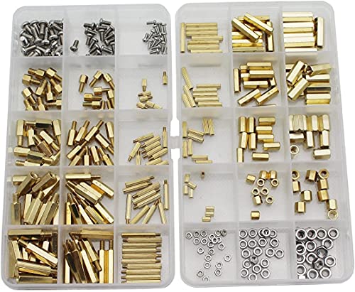 Afstandhouders & Steunstukken | Raogoodcx® 36 Stuks M2 M3 M4 Mannelijke Vrouwelijke Messing Spacer Standoff Schroef Moer Assortiment Kit Met Doos Afstandhouders & Steunstukken Afstandhouders & Steunstukken