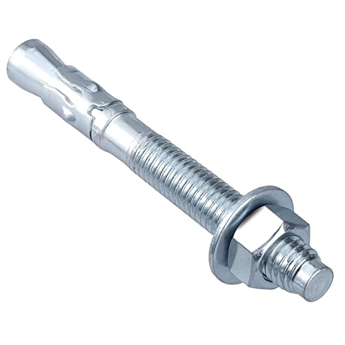 Ankers | 1/4 X 3-3/4” Wigankers, 1/4 Inch Diameter Voor Beton, 10 Stuks Zware Gegalvaniseerde Betonnen Wandankers Ankers Ankers