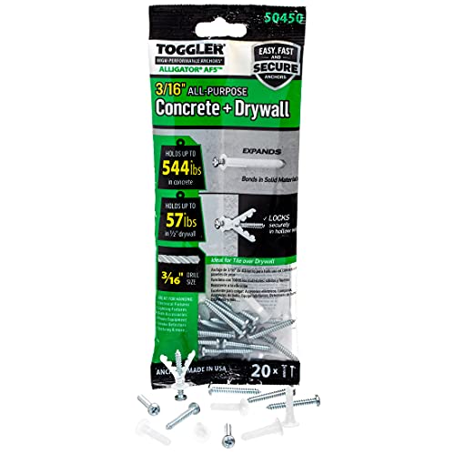 Ankers | Alligator Af5 Flensanker Met Schroeven, Polypropyleen, Made In USA, Voor Bevestigingsmiddelen Maat #4 Tot #9 (20) Ankers Ankers