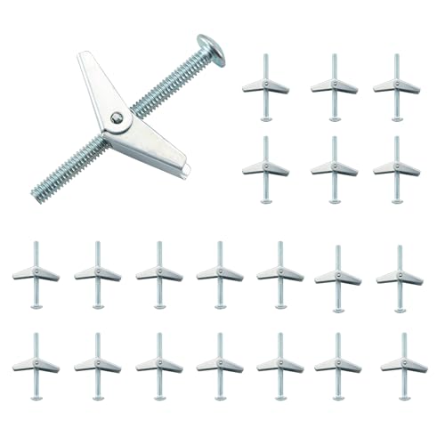 Ankers | Home Master Hardware 1/4″ Zware Drywall Ankers en Schroeven, Toggle Bouten en Vleugelmoeren Set, Holle Drywall Ankers Bouten Schroeven Assortiment Kit Voor Het Ophangen van Lampen en Zware Voorwerpen 2 Stuks Ankers Ankers