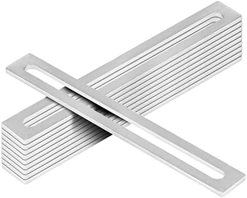 Beugels | 1 Stuk 8″X1″ Aluminium Legering Geperforeerde Metalen Connectorplaat, 4Mm Dikte Herstelplaat Schuifbare Steun, Verstelbare Rechte Reparatiebeugels Beugels Beugels