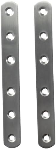 Beugels | 2-Pack Hoekcode Reparatieplaat RVS Verbinderplaat Hoek 3 Inch Verbindingsplaat voor Houten Plank Kast Meubels Beugels Beugels