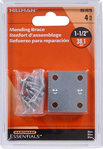 Beugels | 851679 Herstelbeugel Zink 1-1/2″ X 1-3/8″ – 4 Pack Beugels Beugels