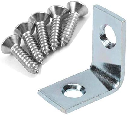 Beugels | Framing Hardware 10-Pack Hoekbeugel 1X1X1/2 L Beugel, Verzinkt Stalen Frame Hardware Met Schroeven, Ideaal Voor Fotolijsten, Geweldig Voor Het Versterken Van Hoeken Beugels Beugels