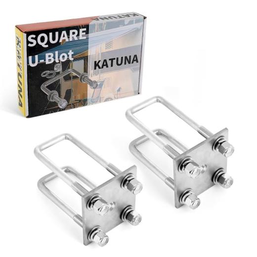 Bouten | 4 Sets Zware Vierkante U-Bouten Boottrailer 2 1/8″ B X 4 3/4″ L Heetgedompelde Gegalvaniseerde U-Bouten Met Ringen En Moeren, 2 Inch Brede U-Bouten Voor Zeilboottrailers, Auto-trailers, Industriële Onderdelen. Bevestigingsmiddelen Bouten