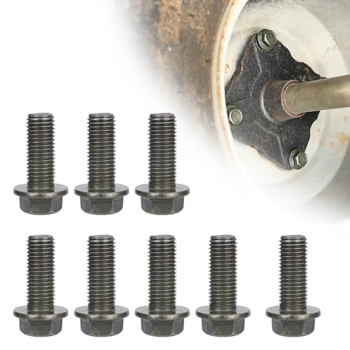 Bouten | 8 Stuks M10 X 1.25Mm Bout M10-1.25 X 25Mm Zeskantkop Flensbout Voor De Meeste Merken Van ATV UTV Quads 4-Wielers Go-Karts Flens Zeskant Schroeven – 8 Stuks Bevestigingsmiddelen Bouten