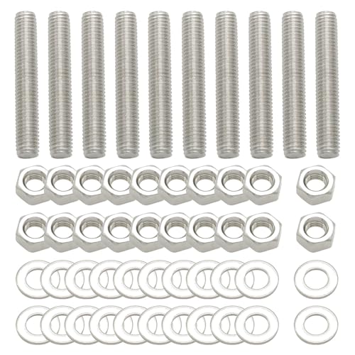 Draadstangen & Bouten | 1 Stuk 34 RVS Volledig Draadstaaf Bevestigingsmiddelen, Draadschroef (M8X5Mm) Bevestigingsmiddelen Draadstangen & Bouten