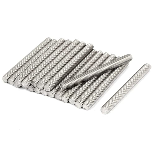 Draadstangen & Bouten | 20Stuks M8 X 50Mm Volledig Draadstang, 304 RVS Rechtsdraaiende Stangen, Volledige Draadstang Voor Ankerbouten, Klemmen, Hangers En U-Bouten Bevestigingsmiddelen Draadstangen & Bouten