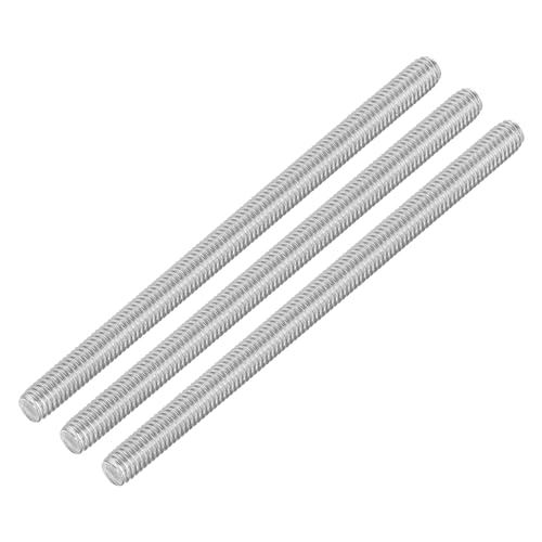 Draadstangen & Bouten | 3 Stuks Volledig Draadstang, M6 X 100Mm 304 RVS Rechtsdraadsbarstangen M6-1 Draadafstand Voor Meubelmachine Assemblage Bevestigingsmiddelen Draadstangen & Bouten