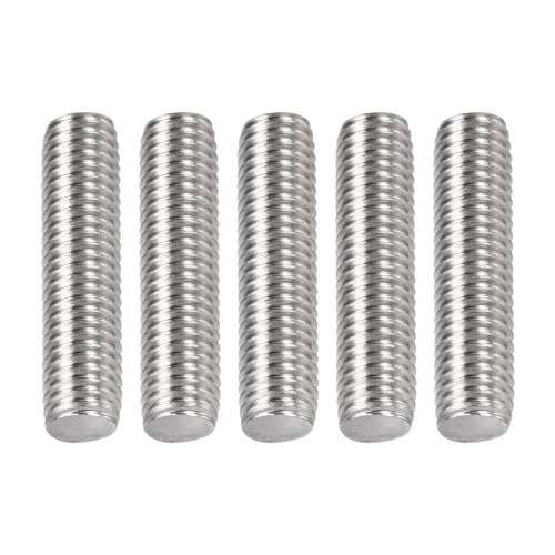 Draadstangen & Bouten | M10X1.5X40Mm (Dxpxl) Volledig Gewikkelde Stang – 5-Pack – Geschikt Voor Machines – 304 Roestvrij Stalen Rechtsdraaiende Stangen – Zilver Bevestigingsmiddelen Draadstangen & Bouten