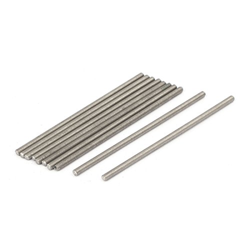 Draadstangen & Bouten | M3 X 80Mm 0.5Mm Stapel 304 Roestvrijstalen Volledig Gewikkelde Stangen Studs (Verpakking van 10) Bevestigingsmiddelen Draadstangen & Bouten