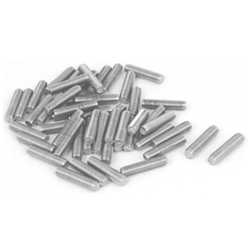 Draadstangen & Bouten | M6 X 25Mm Volledig Draad 304 RVS Stang Stangen Zilverkleurig 50 Stuks Bevestigingsmiddelen Draadstangen & Bouten