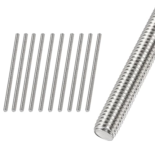 Draadstangen & Bouten | M8 X 120Mm Volledig Draadstang & Studs, 304 RVS Rechtdraadstangen, M8-1.25 Draadpitch Voor Ankerbouten, Klemmen, Hangers En U-Bouten 10 Stuks Bevestigingsmiddelen Draadstangen & Bouten