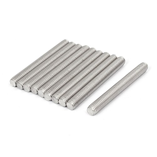 Draadstangen & Bouten | M8 X 70Mm 1.25Mm Stap 304 RVS Volledig Draadstangen Stangen Studs 10 Stuks Bevestigingsmiddelen Draadstangen & Bouten