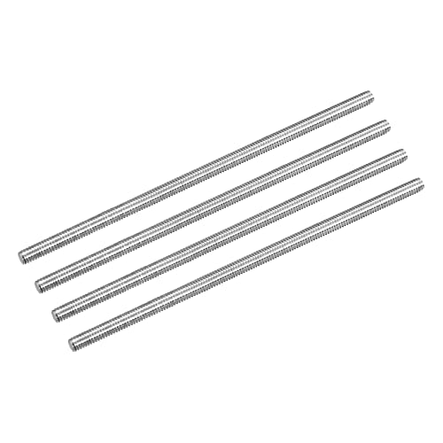 Draadstangen & Bouten | Volledig Gewelfde Stang M4 X 100Mm 0.7Mm Draadafstand 304 RVS Rechtsdraaiende Stangen Bouten 8 Stuks Bevestigingsmiddelen Draadstangen & Bouten