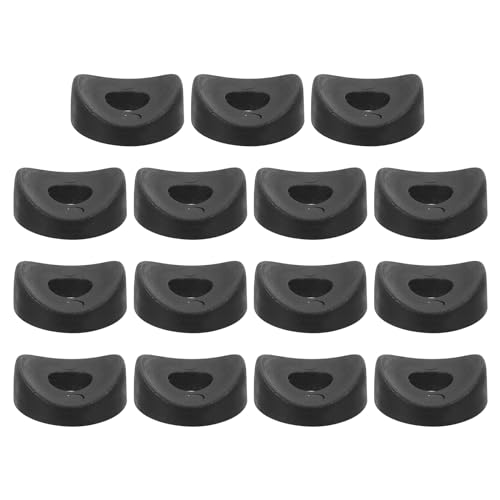 Hardware Wasmachines | 15 Stuks Plastic Ronde Ringetjes, 8Mm X 25Mm X 5Mm Zwarte Pe Concaaf Ringetjes Spacer Bevestigingsmateriaal Voor Ronde Buizen Fixatie Bevestigingsmiddelen Hardware Wasmachines