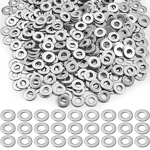 Hardware Wasmachines | 500 Stuks RVS Platte Ring 304 RVS Washers Fender Washers Voor Fabrieken, Reparaties, Keukens, Winkels En Buitengebouwde Constructies (3/8″ Id, 7/8″ Od) Bevestigingsmiddelen Hardware Wasmachines