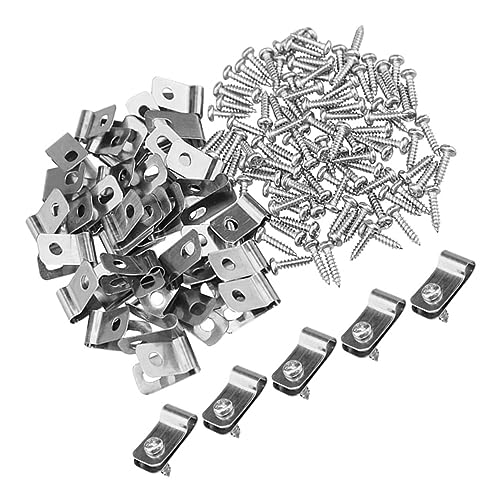 Krammen | 1 stuk Bailing Wire Dierenhek Clips voor Dierenkooi, Runderenhek Aluminium Draad Clip voor Hekdraad, Hek Clips, Hek Klem, Hek IJzerdraad Net Bevestigingsclip, Zwaar Bevestigingsmiddelen Krammen