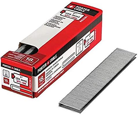 Krammen | Smalle kroonspijkers, 1 inch, 18 ga, 1000-pack (Pns18100-1) Bevestigingsmiddelen Krammen