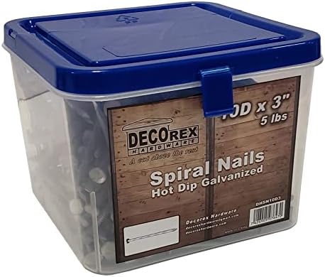 Nagels | 1D X 3″ Spiraalspijkers Warmgedompeld Gegalvaniseerd – 5Lb – Dhsn1D3 Bevestigingsmiddelen Nagels