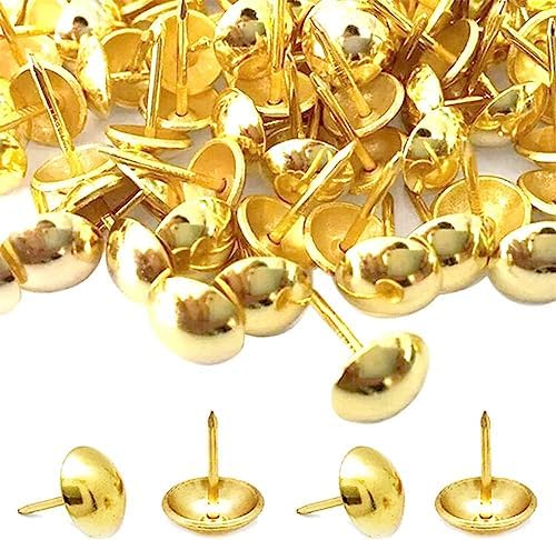 Nagels | 500 Stuks Meubelspijkers, Decoratieve Meubelspijkers Gouden Metaal Duimspijkers Voor Beklede Meubels Kurkbord, Woondecoratie (17X11Mm) Bevestigingsmiddelen Nagels