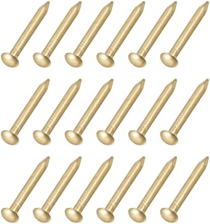 Nagels | Kleine Spijkers (2.8X35Mm) 25Stuks, Messing Mini Hardware Spijkers – Voor Huishoudelijk Houtbewerking, Messing Kleur Bevestigingsmiddelen Nagels