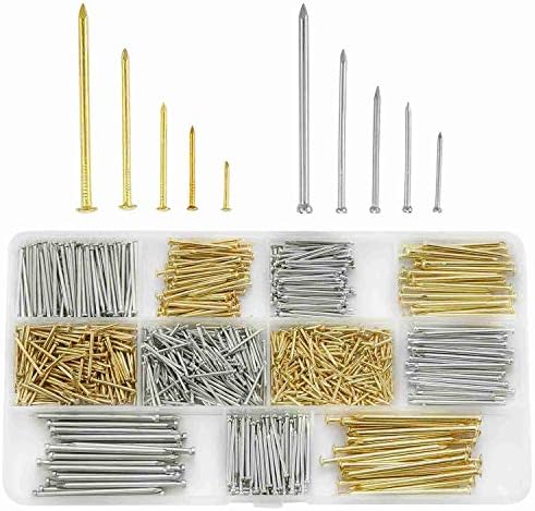 Nagels | Litorange Hardware Assorted Nails Set 1 Maten 9 Stuks 13-5 Millimeter Voor Thuisreparatie En Doe-Het-Zelf Afwerking Veelvoorkomende Houten Meubels Thuis Assortiment Bouwspijkers Bevestigingsmiddelen Nagels