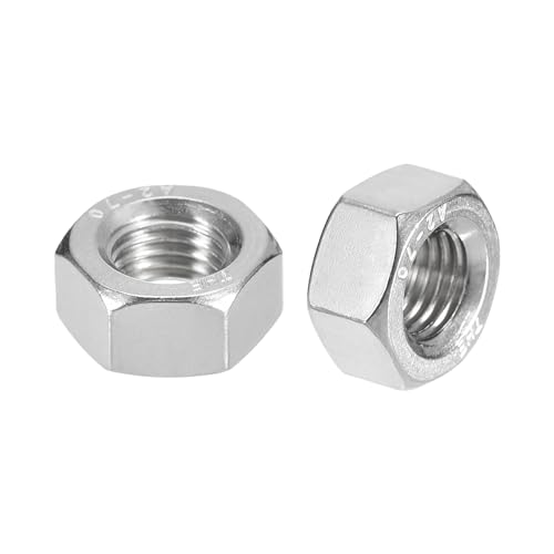 Noten | Hexmoeren (M12X1.25Mm) 10Stuks, 304 RVS Metrische Fijn Draad Zeskantmoer Gereedschap – Voor Doe-Het-Zelf Thuisreparatie Machines, Zilver Bevestigingsmiddelen Noten