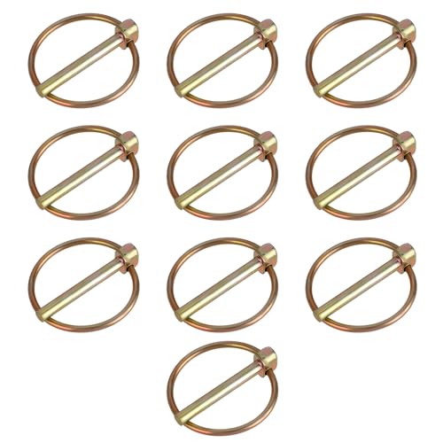 Pinnen | 1 Stuk Lynch Pin Assortiment Kit, 3/16" Lynch Pin Met Ring, Zware Lynch Pin Schaal Locking Pin Clips Hardware Pins Voor Boerderijtractoren, Vrachtwagens, Maaiers, Aanhangers, Trolleys, Wagens (4.5X36Mm) Bevestigingsmiddelen Pinnen