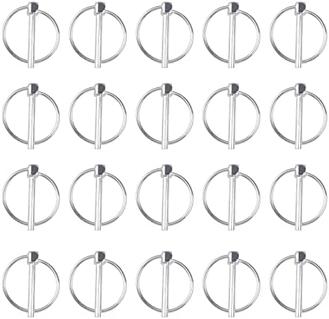 Pinnen | 3/16″ Lynch Pin, 2 Stuks Koolstofstaal Linch Pins Met Ring Zware Snelle Ontgrendel L-Pin Slot Voor Aanhangers Trucks (Diameter 4,5Mm Lengte 36Mm) Bevestigingsmiddelen Pinnen