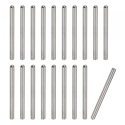 Pinnen | 3,5X50Mm Dowel Pins, 20Stuks 304 RVS Ronde Hoofd Platte Vlakke Afgeschuinde Einde Dowel Pins Stapelbed Pins Plank Steunen Ondersteunende Planken Bevestigingselementen Bevestigingsmiddelen Pinnen