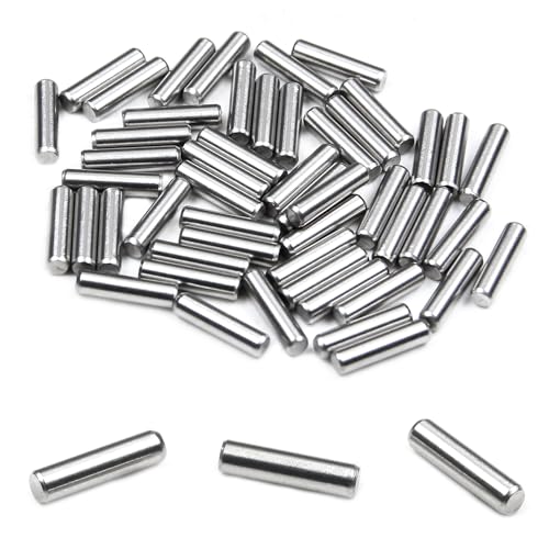 Pinnen | 50 stuks Dowel Pin, M3 X 12Mm 304 RVS Cilindrische Dowel Pins, Plankondersteuningspennen voor Metalen Apparaten, Meubelinstallatie en Houten Stapelbedden Bevestigingsmiddelen Pinnen