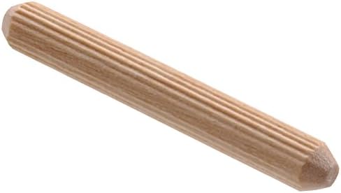 Pinnen | 5325 Groef Dowel Pin, 1/4 bij 2-Inch, 3-Pack Bevestigingsmiddelen Pinnen