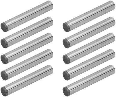 Pinnen | 71475 Verstevigde Stalen Dowel Pins 1/4 Inch | Warmbehandeld en Nauwkeurig Vormgegeven voor Nauwkeurige Uitlijning – 10 Stuks Bevestigingsmiddelen Pinnen