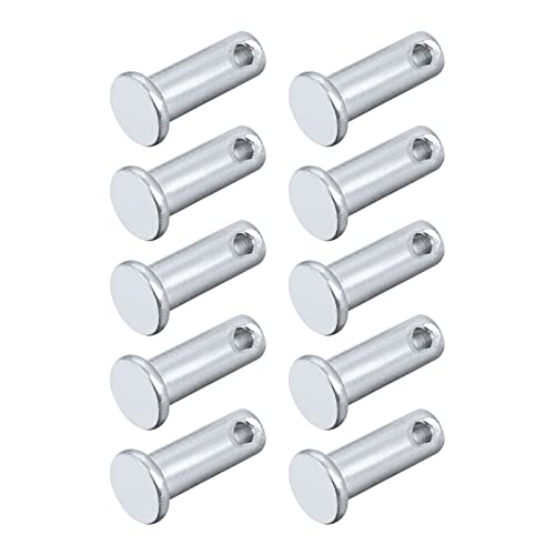 Pinnen | Clevis Pinnen (8Mm x 20Mm) 20Stuks, Enkele Gat Platte Kop Koolstofstaal Bevestigingspin – Voor Metalen Apparaten, Meubelinstallatie, Industrie, Doe-Het-Zelf Bevestigingsmiddelen Pinnen