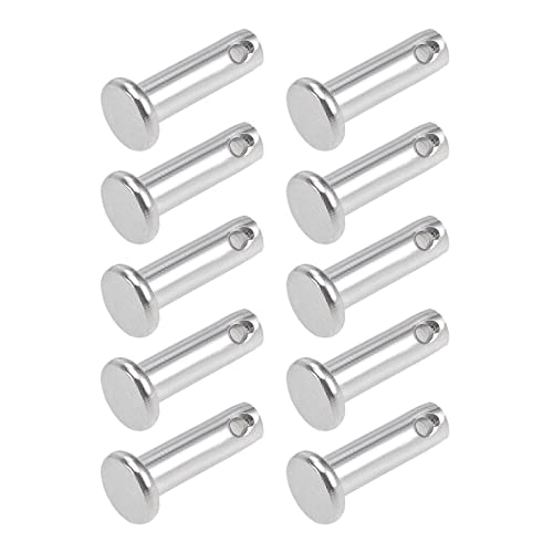 Pinnen | Clevis Pins (5Mm x 16Mm) 20Stuks, Enkele Gat Platte Kop 304 RVS Bevestigingspin – Voor Metalen Apparaten, Meubelinstallatie, Industrie, Doe-Het-Zelf Bevestigingsmiddelen Pinnen