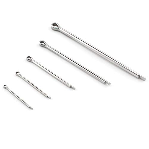 Pinnen | Cotter Pin Assortiment Kit, 20 Stuks 304 RVS Pin Clips Bevestigingsmiddelen – 5 Maten Bevestigingsmiddelen Pinnen