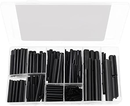 Pinnen | Manganese Staal Geperforeerde Veerpennen Assortiment Set Holle Veerpennen Hardware Assortiment Kit Stalen Gesplitste Veer Dowel Spanningspennen Gemengde Maten M1.5 M2 M2.5 M3 M4 M5 M6 M8 Bevestigingsmiddelen Pinnen