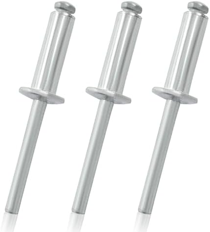 Rivetten | 1 stuk 1/4″ X 1″ Aluminium Blinde Popnagels met Koepelkop voor het Installeren van Accessoires, Zilver Bevestigingsmiddelen Rivetten