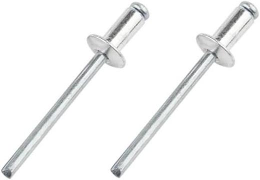 Rivetten | 100 Stuks 1/8″ X 1/4″ Aluminium Blinde Popnagels, 3.2 X 6Mm Popnagels, Zilver Bevestigingsmiddelen Rivetten