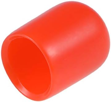 Samengevoegde bevestigingsmiddelen | 80 Stuks Rubber Einddoppen 3/8″ (9,5 Mm) ID Vinyl Ronde Einddop Dekking Schroefdraad Beschermers Rood Bevestigingsmiddelen Samengevoegde bevestigingsmiddelen